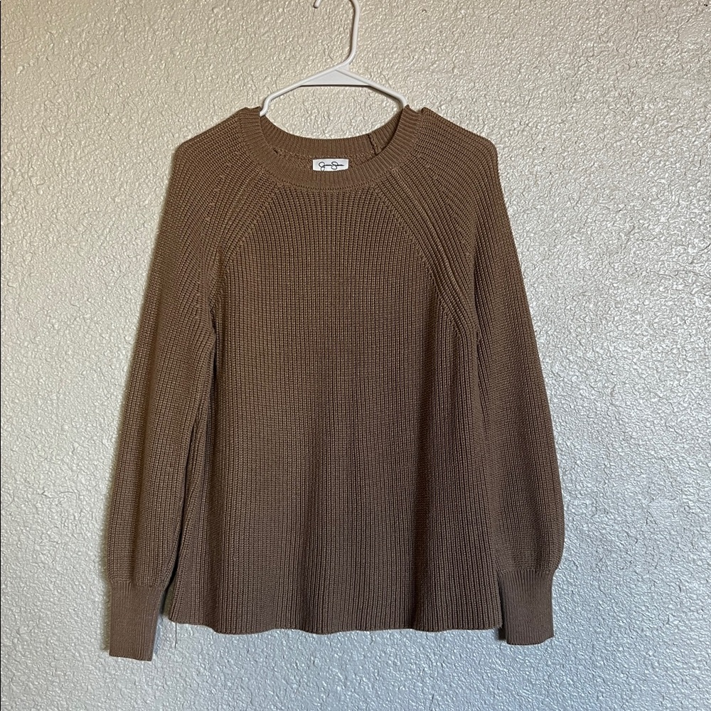 Jessica Simpson Neutral Knit Sweater | Classic Style